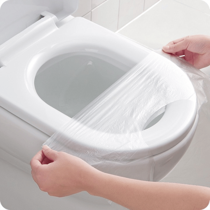 🚽 BUY 2 GET 1 FREE! ✨ Disposable Toilet Seat Covers (12-Pack) - Hygienic Protection for Public Restrooms, Portable & Biodegradable 🧻📦