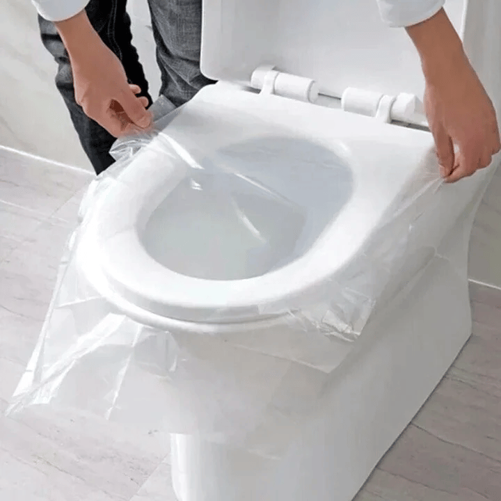 🚽 BUY 2 GET 1 FREE! ✨ Disposable Toilet Seat Covers (12-Pack) - Hygienic Protection for Public Restrooms, Portable & Biodegradable 🧻📦