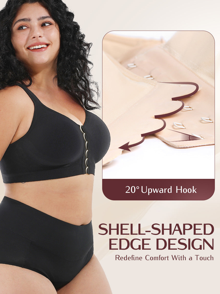 LOSWIE® ShellEase™Bra Comfort Front Closure Bra
