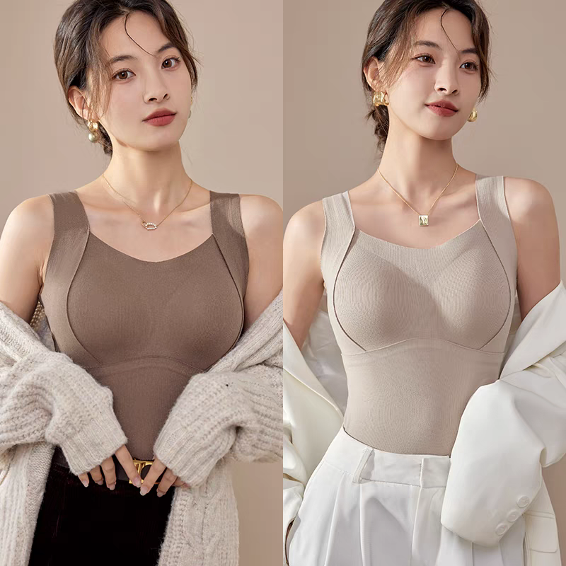 💃2025 New 50%OFF✨Thickened Warm Tank Top with Lined Bra