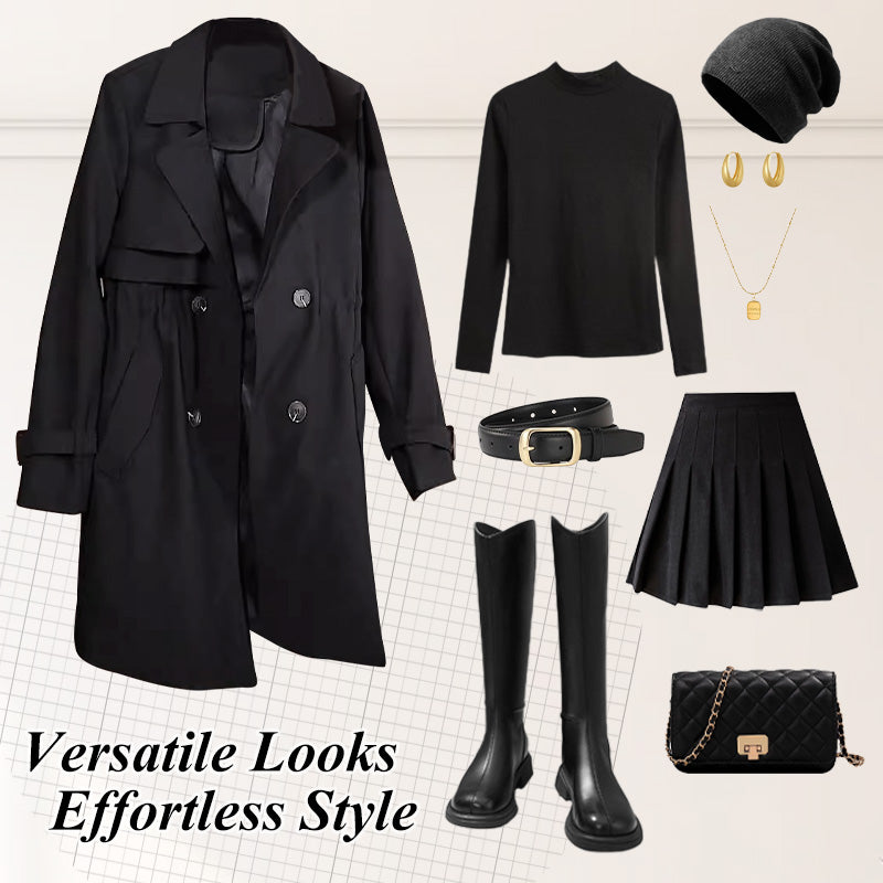 🌸Spring Specials🌸 Comfortable Waisted Lapel Trench Coat