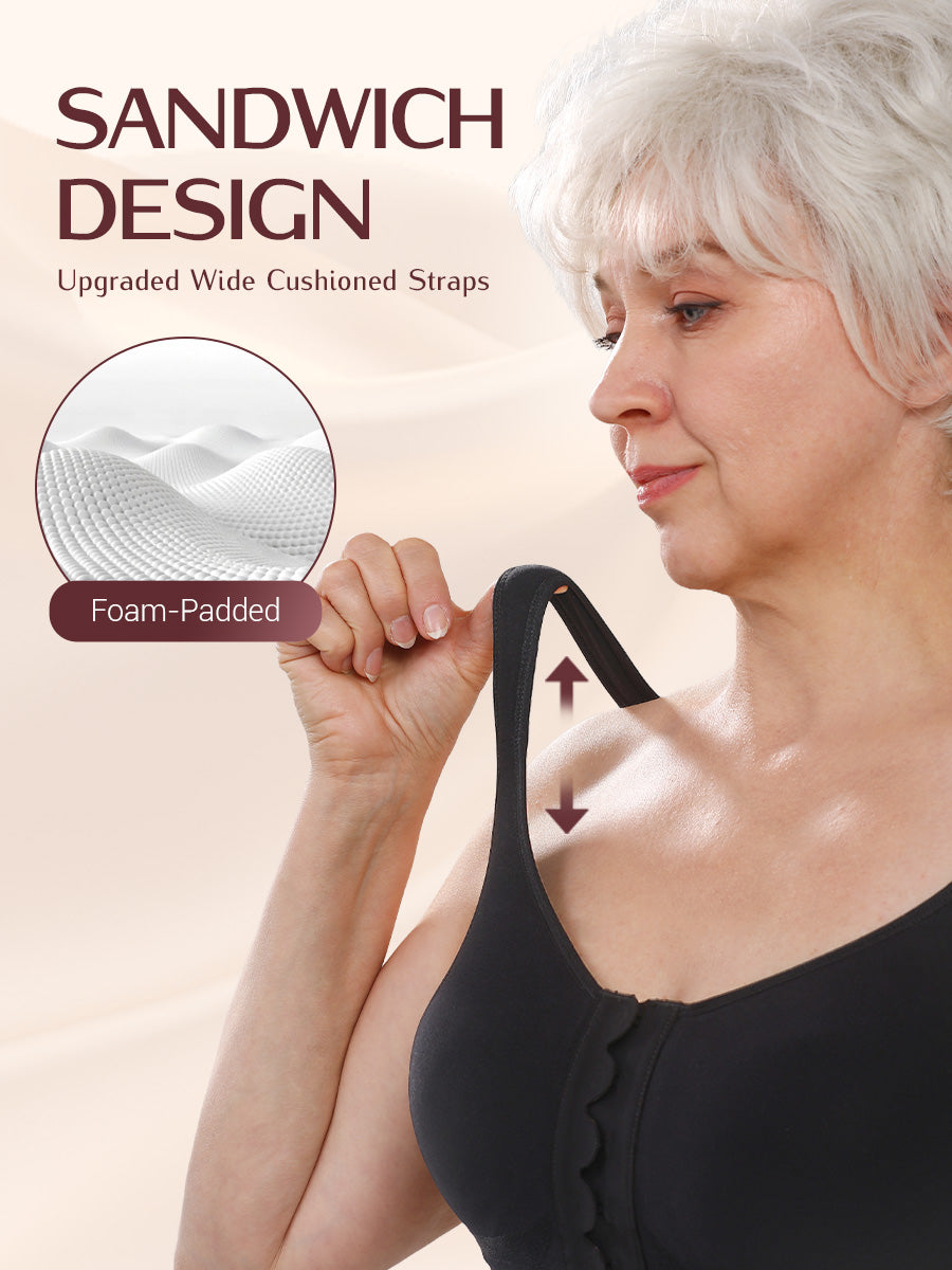 LOSWIE® ShellEase™Bra Comfort Front Closure Bra