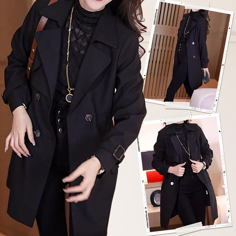 🌸Spring Specials🌸 Comfortable Waisted Lapel Trench Coat