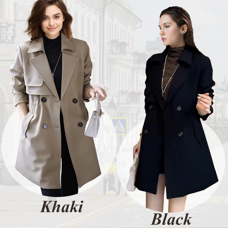 🌸Spring Specials🌸 Comfortable Waisted Lapel Trench Coat