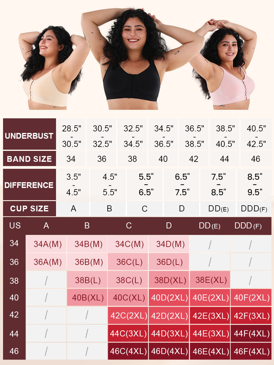 LOSWIE® ShellEase™Bra Comfort Front Closure Bra