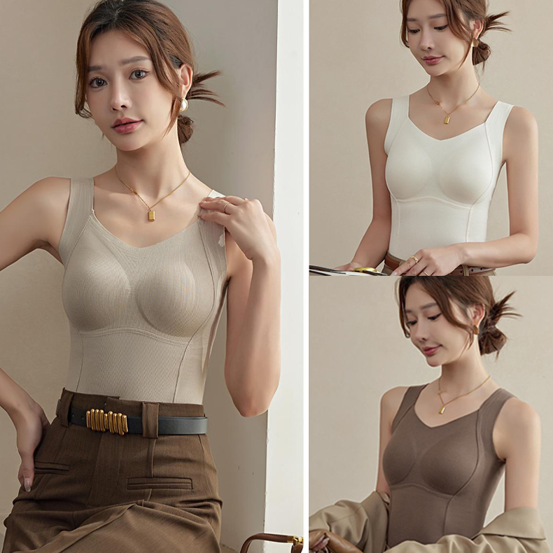 💃2025 New 50%OFF✨Thickened Warm Tank Top with Lined Bra