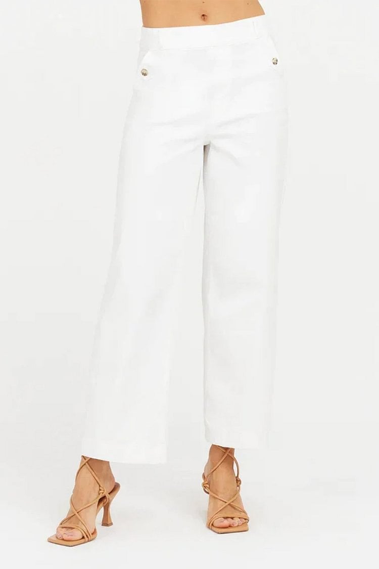 👖🍂 2025 AUTUMN HOT SALE 50% OFF💷Stretch Twill Cropped Wide Leg Pants