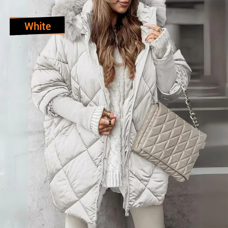 ❄️Winter Sales❄️Women's Mid-length Parka Coat with Knit Sleeves ✈️Free shipping✈️