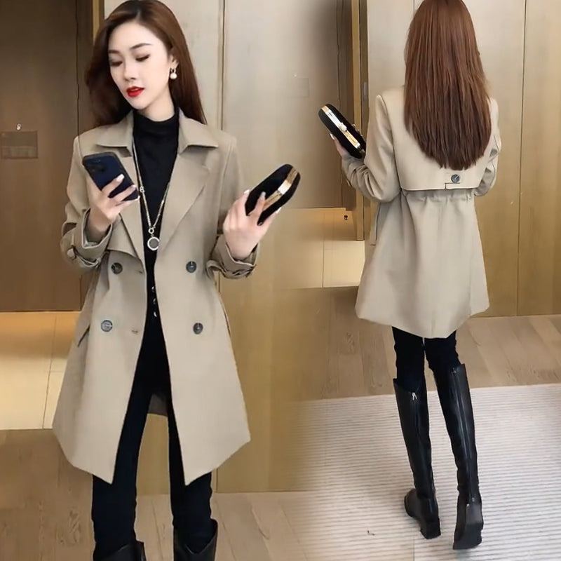 🌸Spring Specials🌸 Comfortable Waisted Lapel Trench Coat