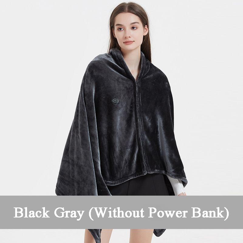 🔥Christmas Sale-Up to 50% OFF❄️Portable Soft Zipper Electric Heated Blanket Shawl☀️Warm the entire winter