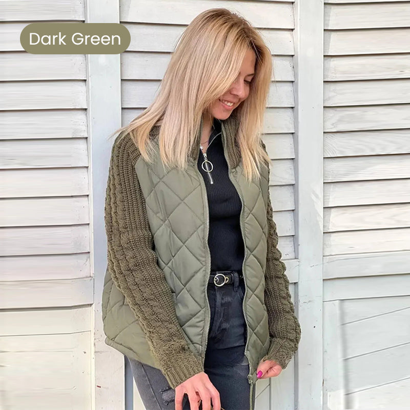 ๐ Hot Sale 50% OFF ๐ฅ2025 New Women's Knit Patchwork Puffy Jacket