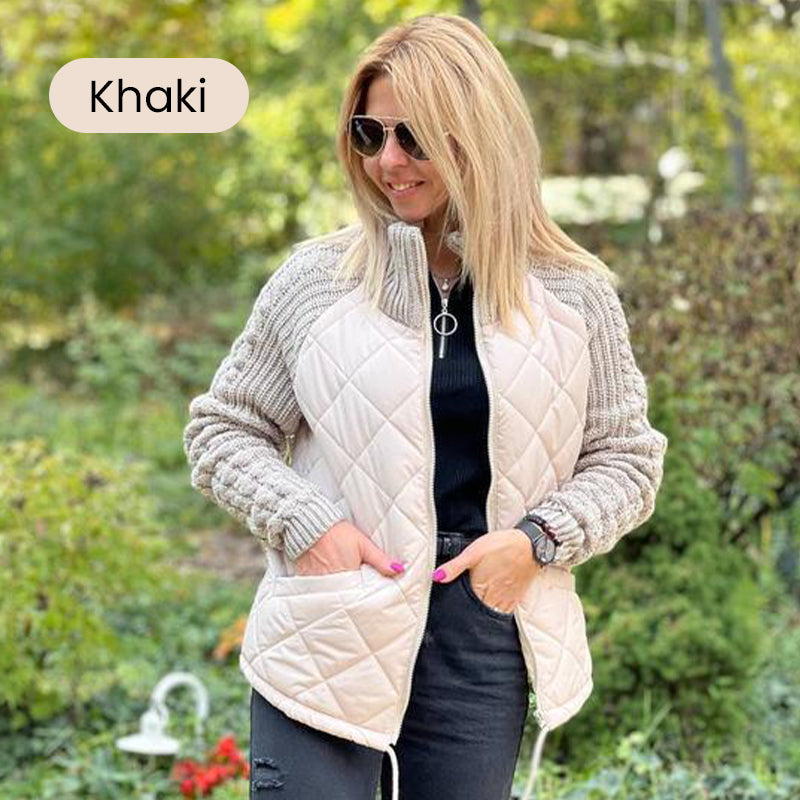 ๐ Hot Sale 50% OFF ๐ฅ2025 New Women's Knit Patchwork Puffy Jacket