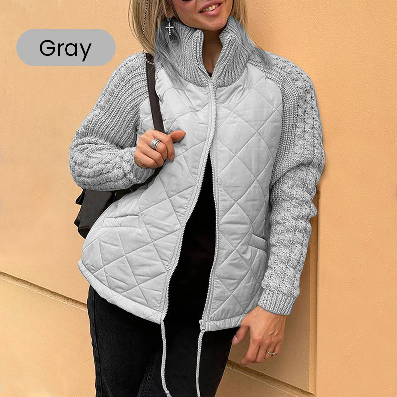 ๐ Hot Sale 50% OFF ๐ฅ2025 New Women's Knit Patchwork Puffy Jacket