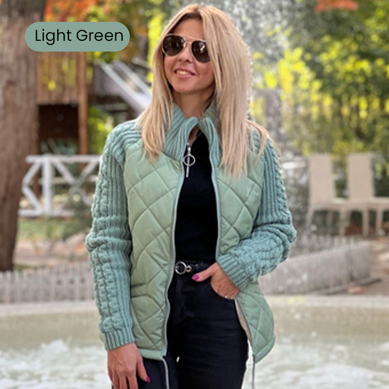 ๐ Hot Sale 50% OFF ๐ฅ2025 New Women's Knit Patchwork Puffy Jacket