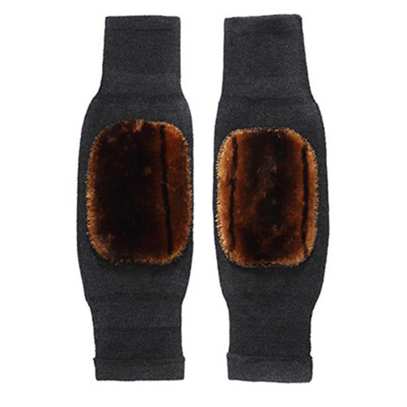🔥2025 HOT SALE🔥 Universal Cold Protection Thickened Faux Furred Knee Pads