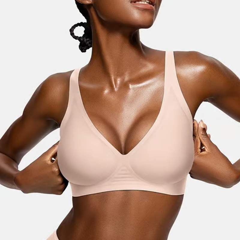 đSummer Hot Sale 49% OFFâ°Deep V Plunge Push-up Wirefree Seamless Bra