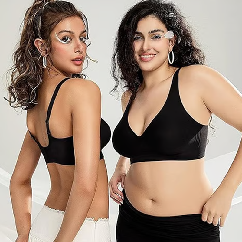 đSummer Hot Sale 49% OFFâ°Deep V Plunge Push-up Wirefree Seamless Bra