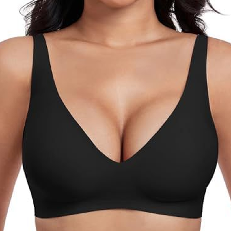 đSummer Hot Sale 49% OFFâ°Deep V Plunge Push-up Wirefree Seamless Bra