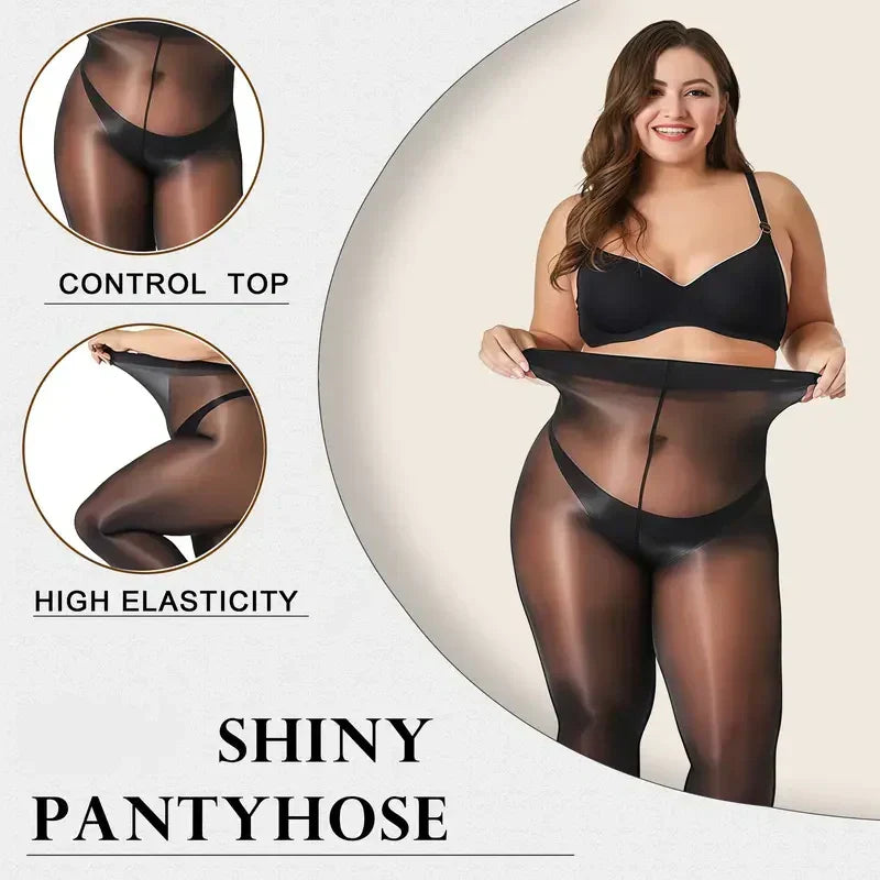 🔥Final 3 Hours: 50% OFF🔥Shiny oil sheer Tights Pantyhose for Women