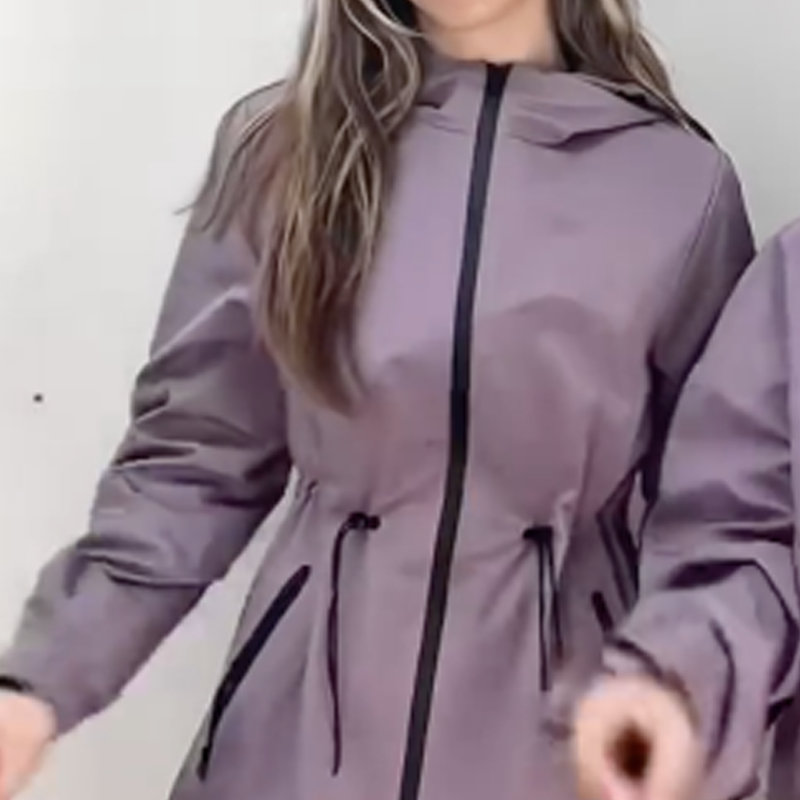 Women's Lightweight Water-repellent Raincoat Jacket