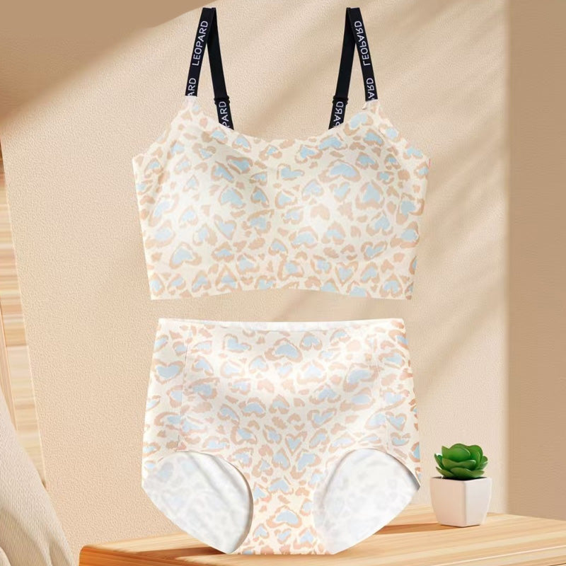 🍂Autumn Promotion 50%💕Women's Seamless Leopard Bra & Panty Set