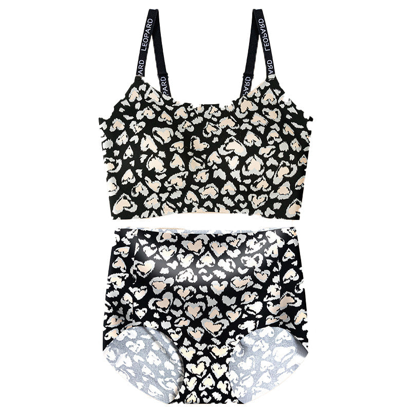 🍂Autumn Promotion 50%💕Women's Seamless Leopard Bra & Panty Set