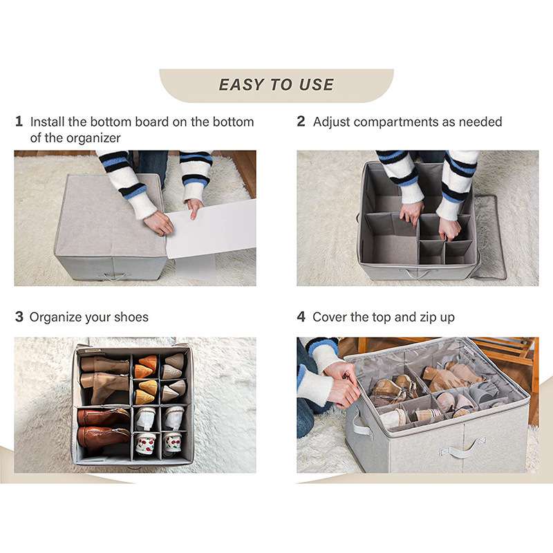 ⏳Limited time 50% off💥Transparent, foldable PVC shoe box, waterproof storage box for office