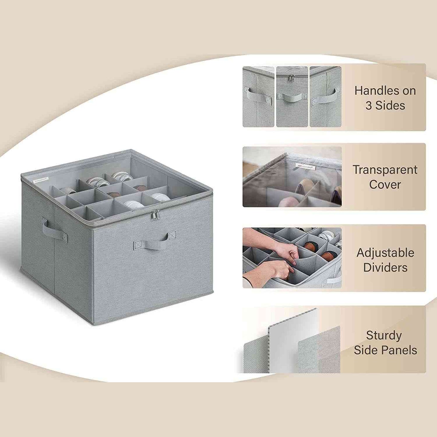 ⏳Limited time 50% off💥Transparent, foldable PVC shoe box, waterproof storage box for office