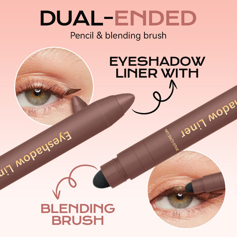 šLAST DAY PROMOTION - 50%OFF š 2-in-1 Eye Shadow and Eyeliner with Blending Brush