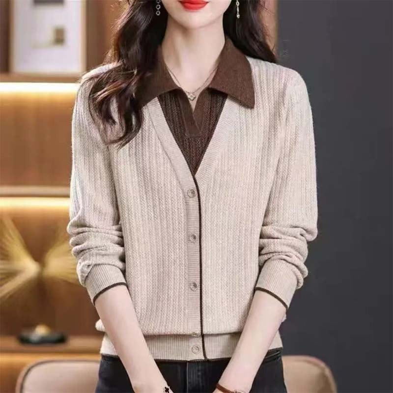 Women’s Elegant Mock Layered Sweater