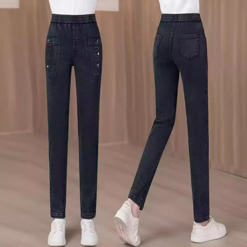 Women's High Waisted Stretch Skinny Jeans with Pockets