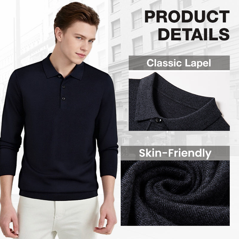 š„Menās Classic Solid Color Knit Top|BUY 2 FREE Shippingš„