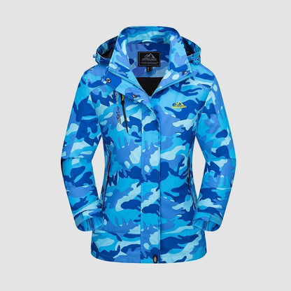 3-in-1 waterproof winter coat, fleece-lined, two-piece suit, ski and hiking jacket with hood