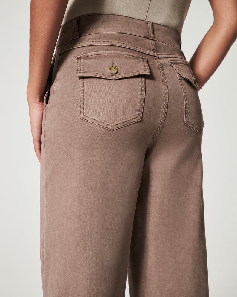 👖🍂 2025 AUTUMN HOT SALE 50% OFF💷Stretch Twill Cropped Wide Leg Pants