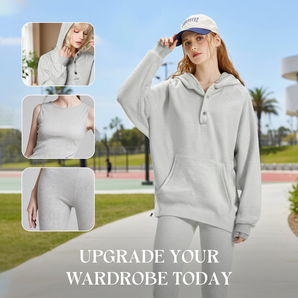 ⏳Time-limited Special £25.99⏰Hooded Casual & Fashionable Sweatshirt 3-Piece Set