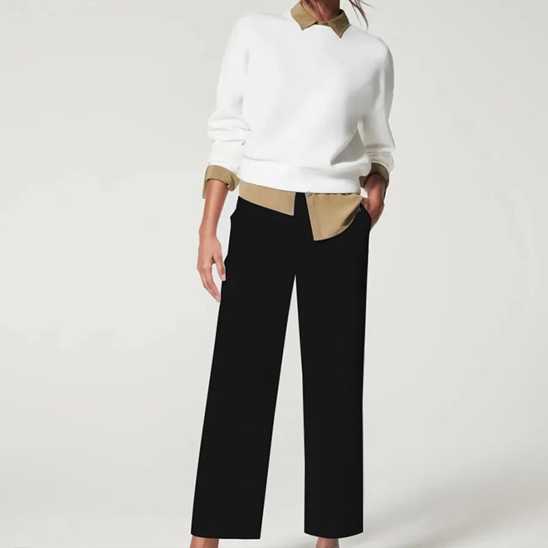 👖🍂 2025 AUTUMN HOT SALE 50% OFF💷Stretch Twill Cropped Wide Leg Pants