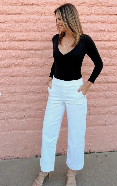 👖🍂 2025 AUTUMN HOT SALE 50% OFF💷Stretch Twill Cropped Wide Leg Pants