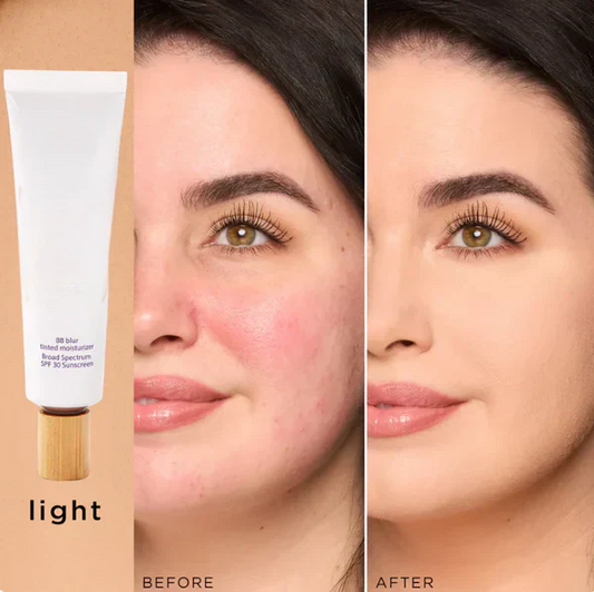 💜✨Offre limitée 🔥1 ACHETÉ = 1 OFFERT !! + PINCEAU✨💖BB Blur Crème Teintée Hydratante SPF 30 - illumine, hydrate et lisse instantanément votre peau
