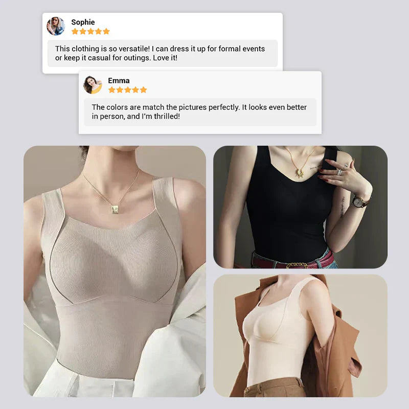 💃2025 New 50%OFF✨Thickened Warm Tank Top with Lined Bra