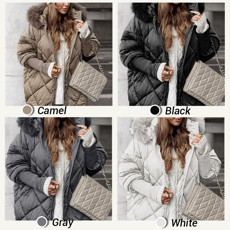 ❄️Winter Sales❄️Women's Mid-length Parka Coat with Knit Sleeves ✈️Free shipping✈️