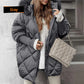 ❄️Winter Sales❄️Women's Mid-length Parka Coat with Knit Sleeves ✈️Free shipping✈️