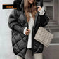 ❄️Winter Sales❄️Women's Mid-length Parka Coat with Knit Sleeves ✈️Free shipping✈️