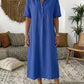 ☀️Robe chemise décontractée en lin mélangé pour femme – Un style naturel pour les journées ensoleillées✨