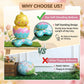 🐰 61% DE RÉDUCTION ! 🎉 Ballons 3D sur Pied pour Pâques – Géants Lapin/Carotte/Poussin/Œuf – Décoration Festive, Gonflage à l'Air & Parfait pour Enfants/Jardin 🌷