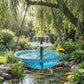🔥💐 SOLDES DE PRINTEMPS - 52 % DE RÉDUCTION ⚡ PLUS DE 50 000 VENDUS ! 🐦 Baignoire à oiseaux suspendue solaire – Fontaine ou distributeur de nourriture pour oiseaux