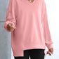 🍂✨Womens Oversized Sweatshirt V Neck Long Sleeve Tunic Lightweight Pullover