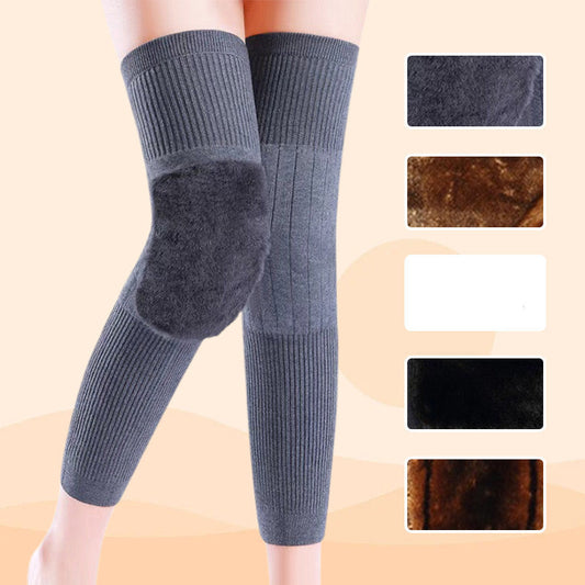 🔥2025 HOT SALE🔥 Universal Cold Protection Thickened Faux Furred Knee Pads
