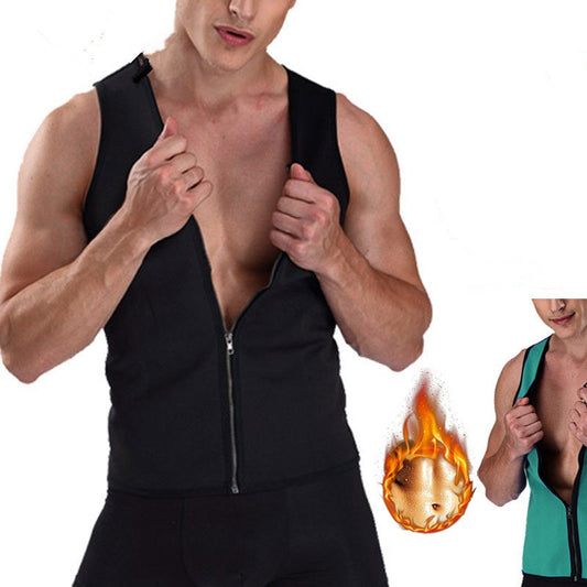 🔥Summer Hot Sale 50% OFF💥Men's Workout Zipper Body Shaper Tank Top