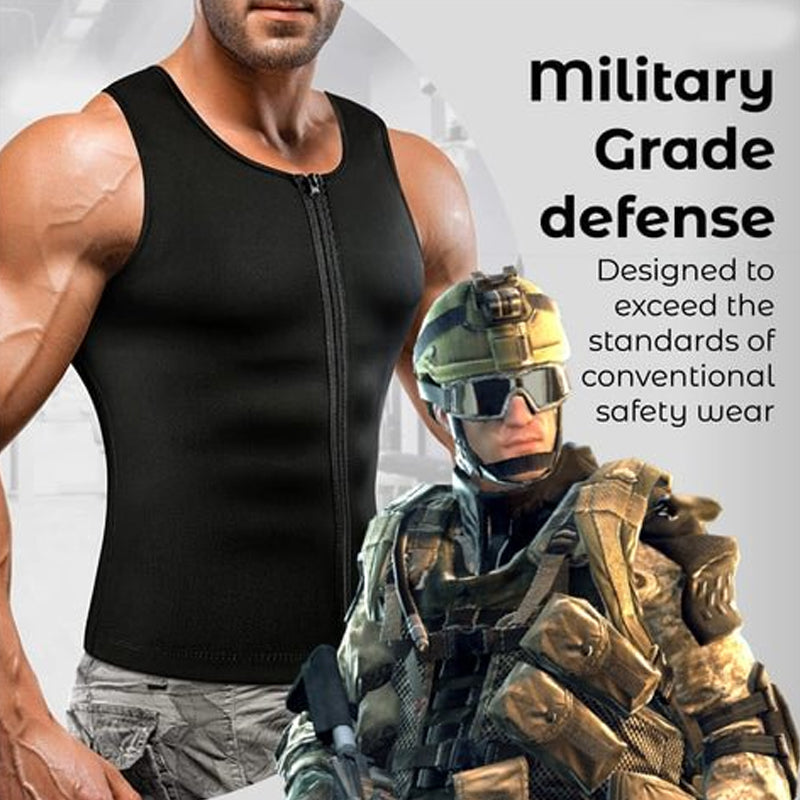 🔥Hot Sale 50% OFF💥Men's Workout Zipper Body Shaper Tank Top