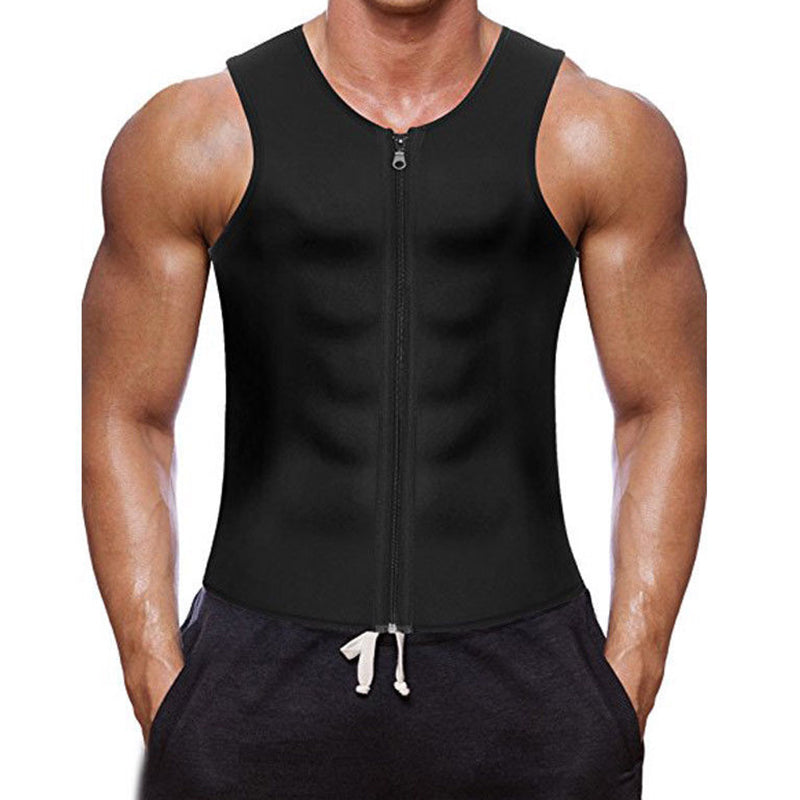 🔥Summer Hot Sale 50% OFF💥Men's Workout Zipper Body Shaper Tank Top